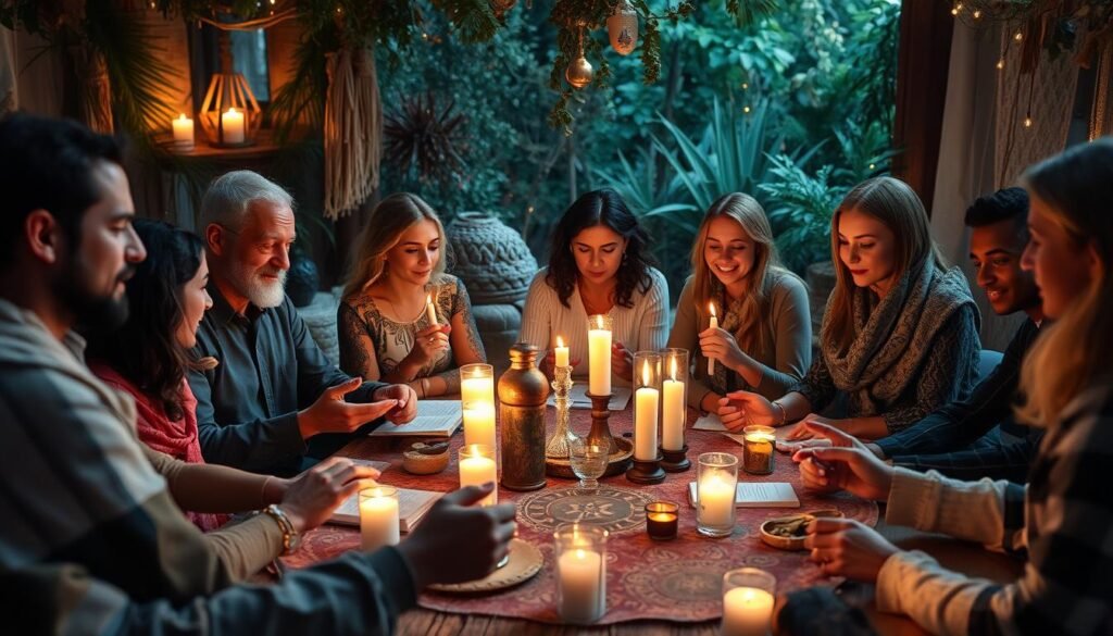 rola społeczności w praktykach wróżbiarskich