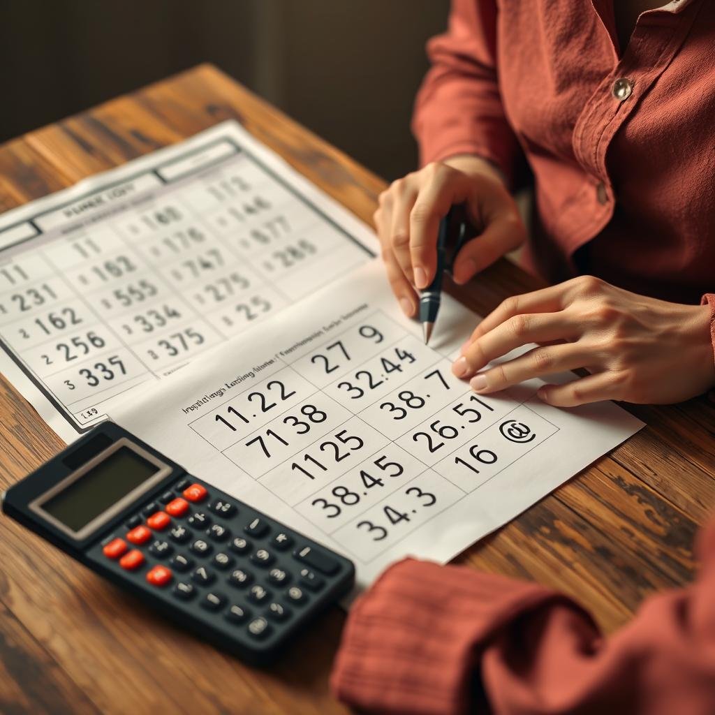 Początkujący numerolog analizujący datę urodzenia