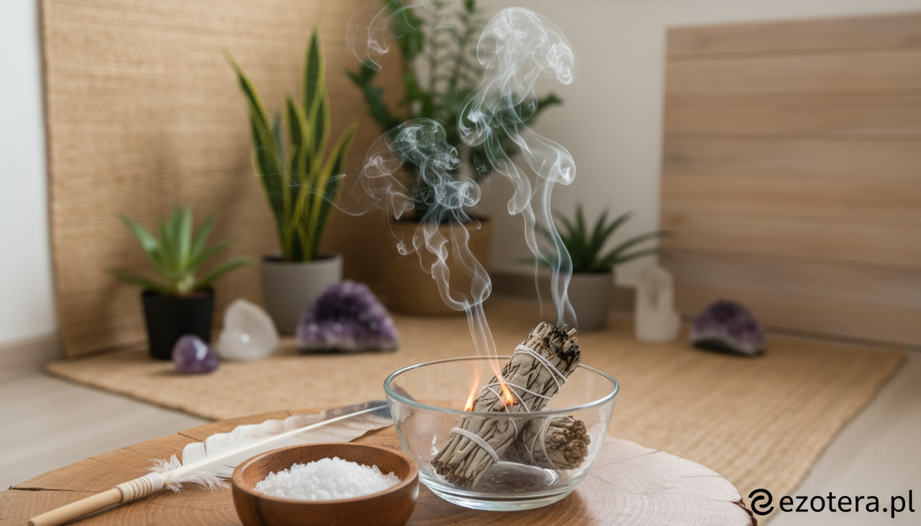 oczyszczanie domu szałwią i solą